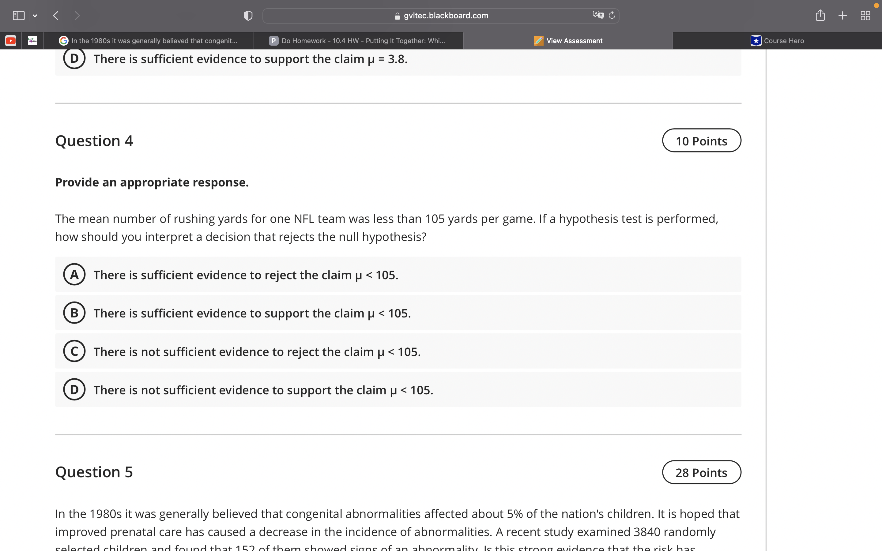 00 oo In the 1980s it was generally believed that congenit... a