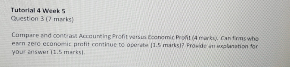 HC1071 tutorial assignments Tutorial 4 Week 5 Question 3 (7 marks) Compare