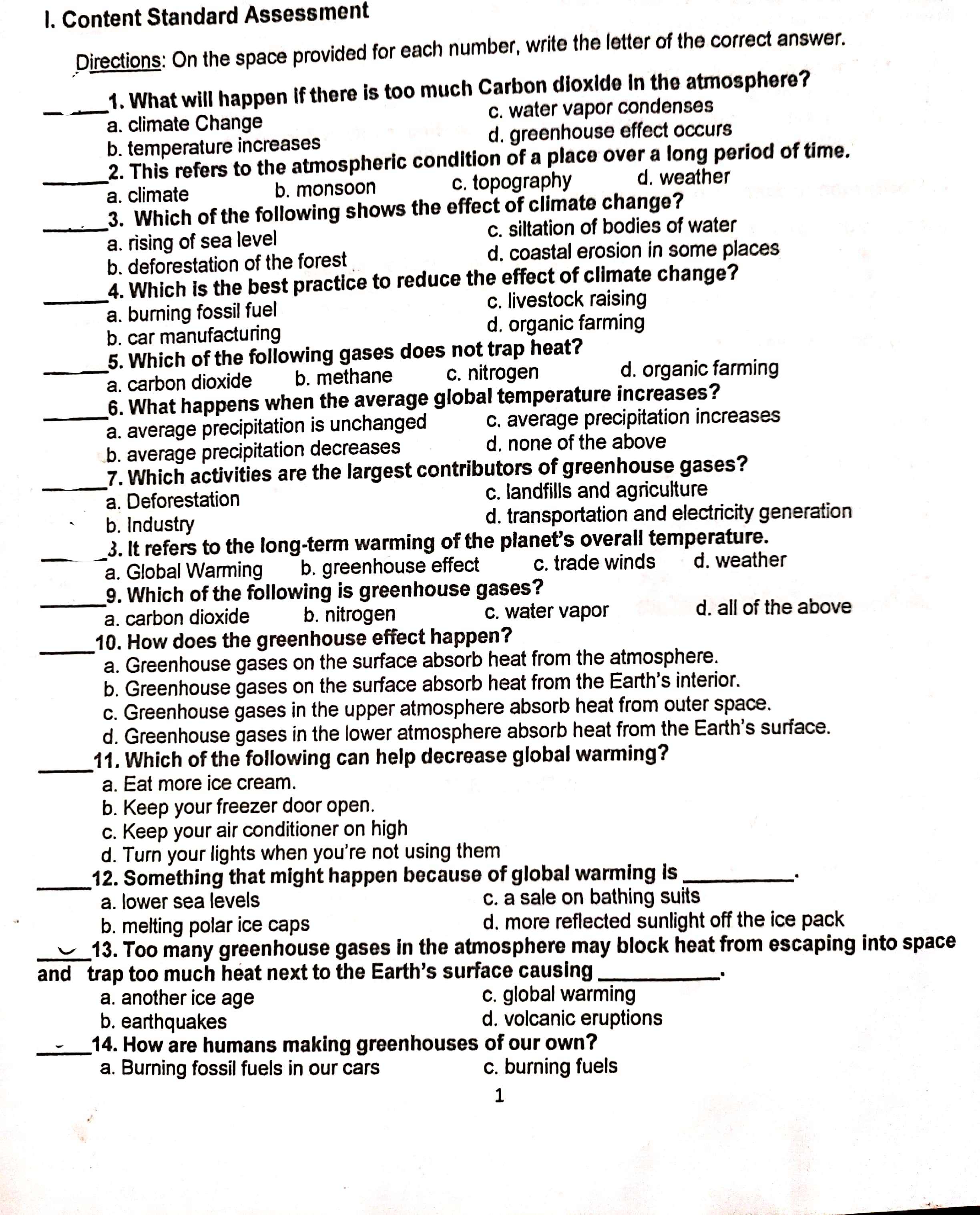 Help me please, if you were to ask what will be your