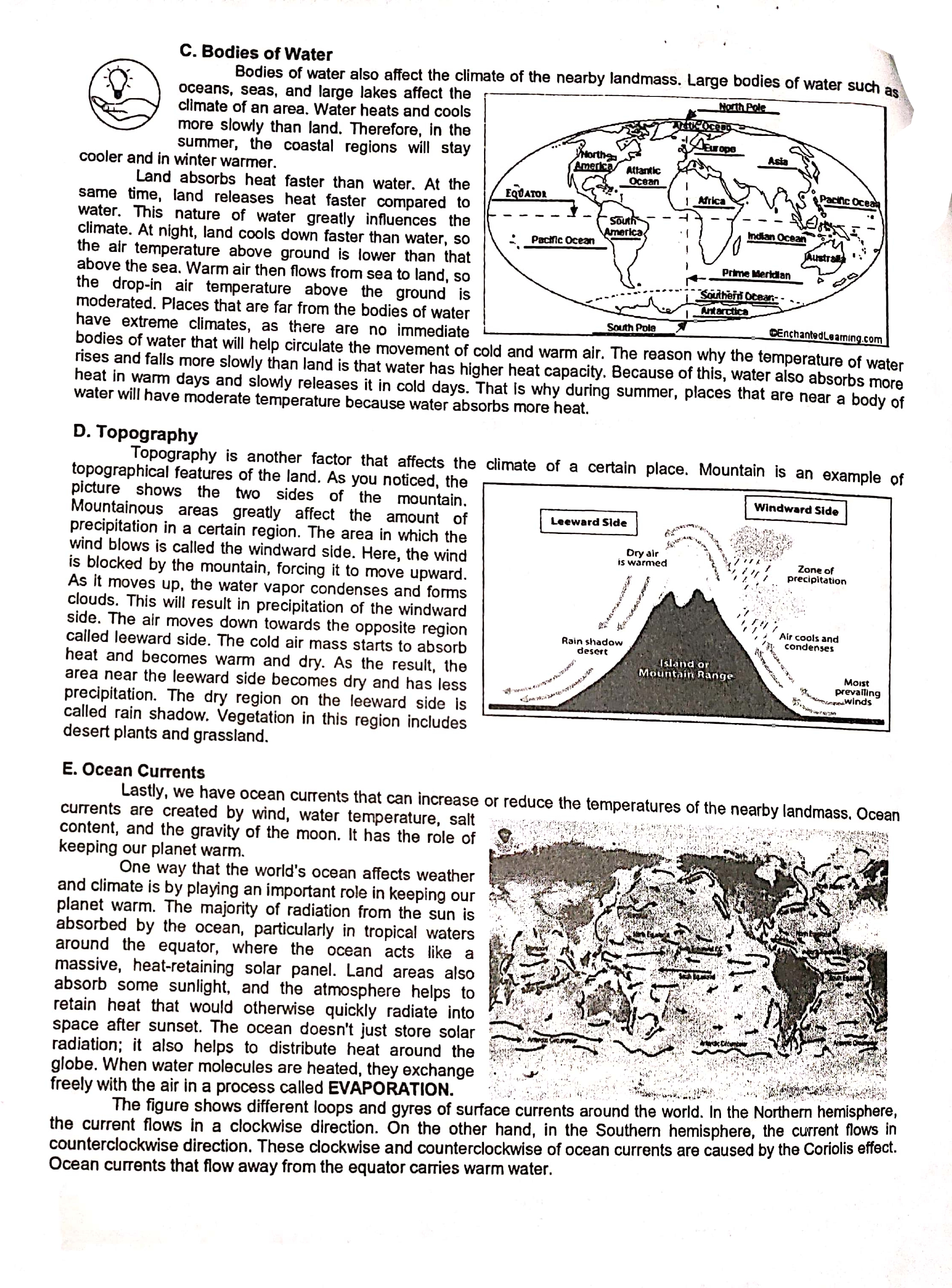 On the space provided for each nu Carbon dioxide in the atmosphere?