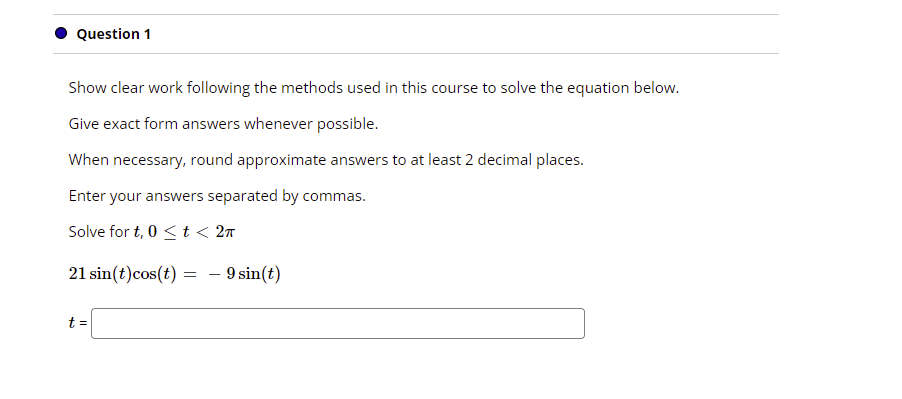 Please help me answer this question. Please note that this is for