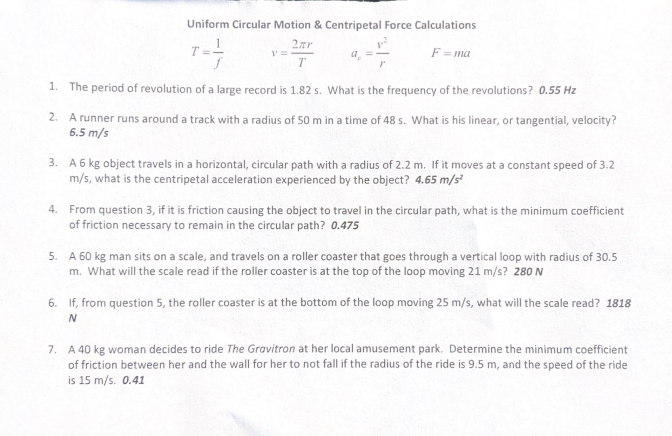 Hello. Could someone please solve 1 through 7? I would appreciate it