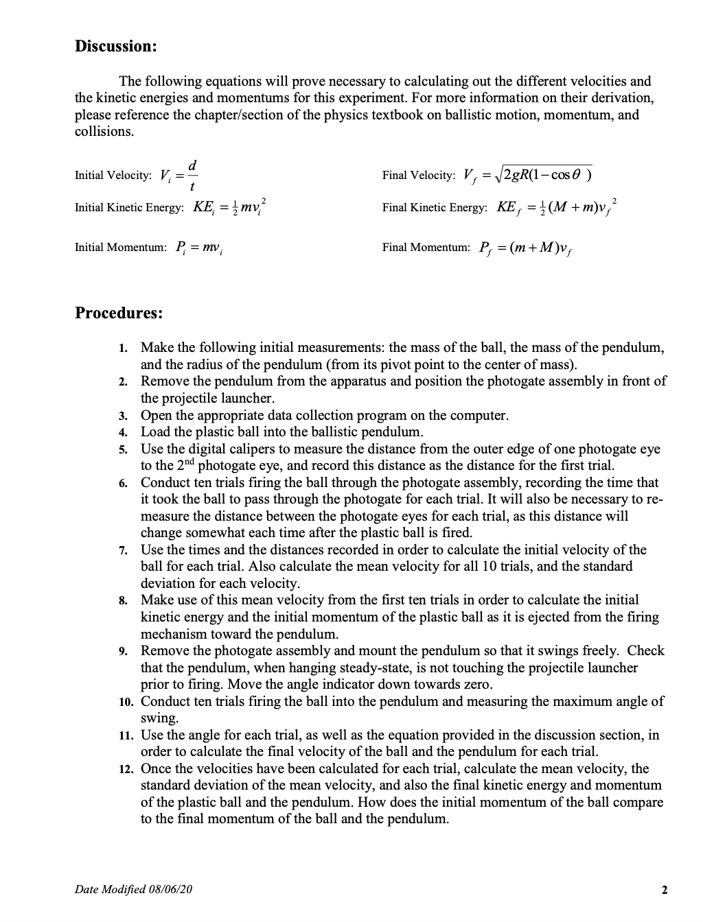 23 M (Kq ) Mass (wi ) of the ball: 0 .