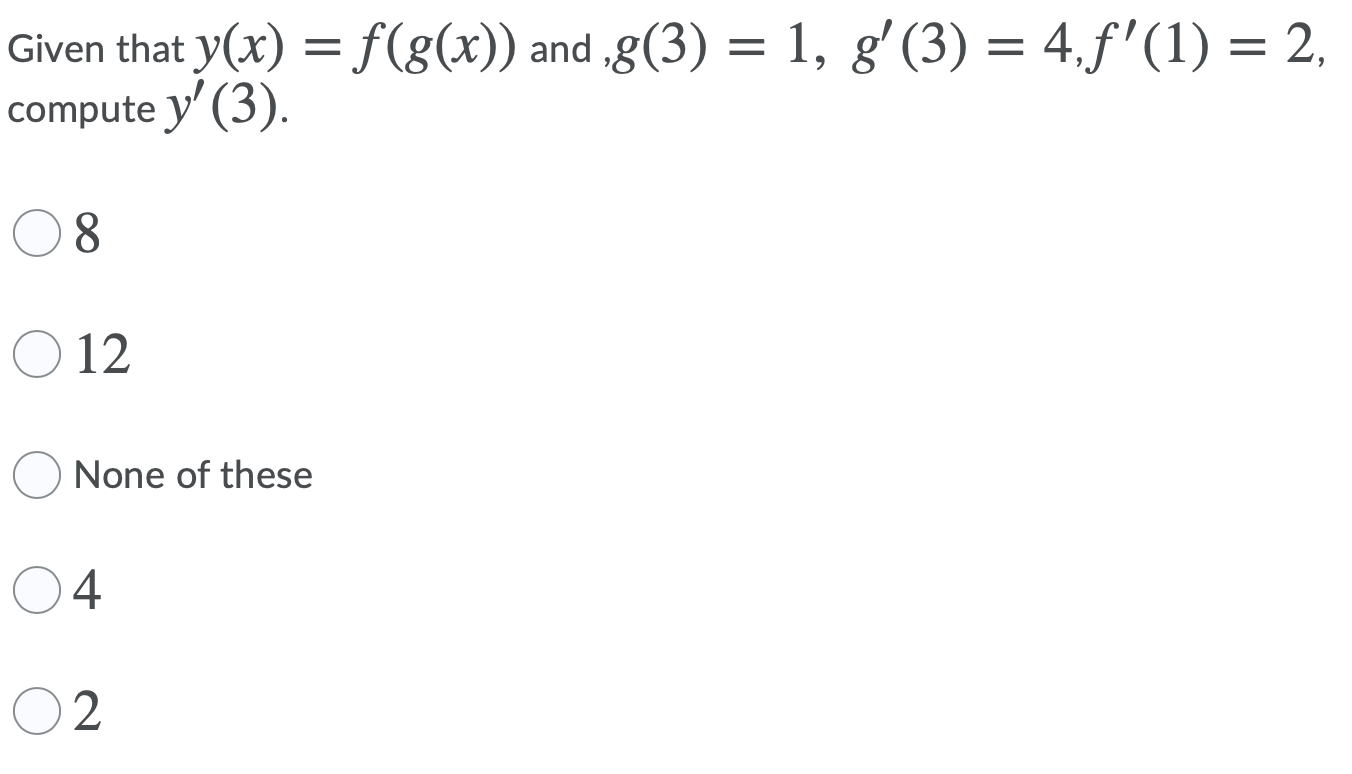 4. Calculate lim f( -2+ h) -f(-2) h-0 h O-24 O-28 O-48