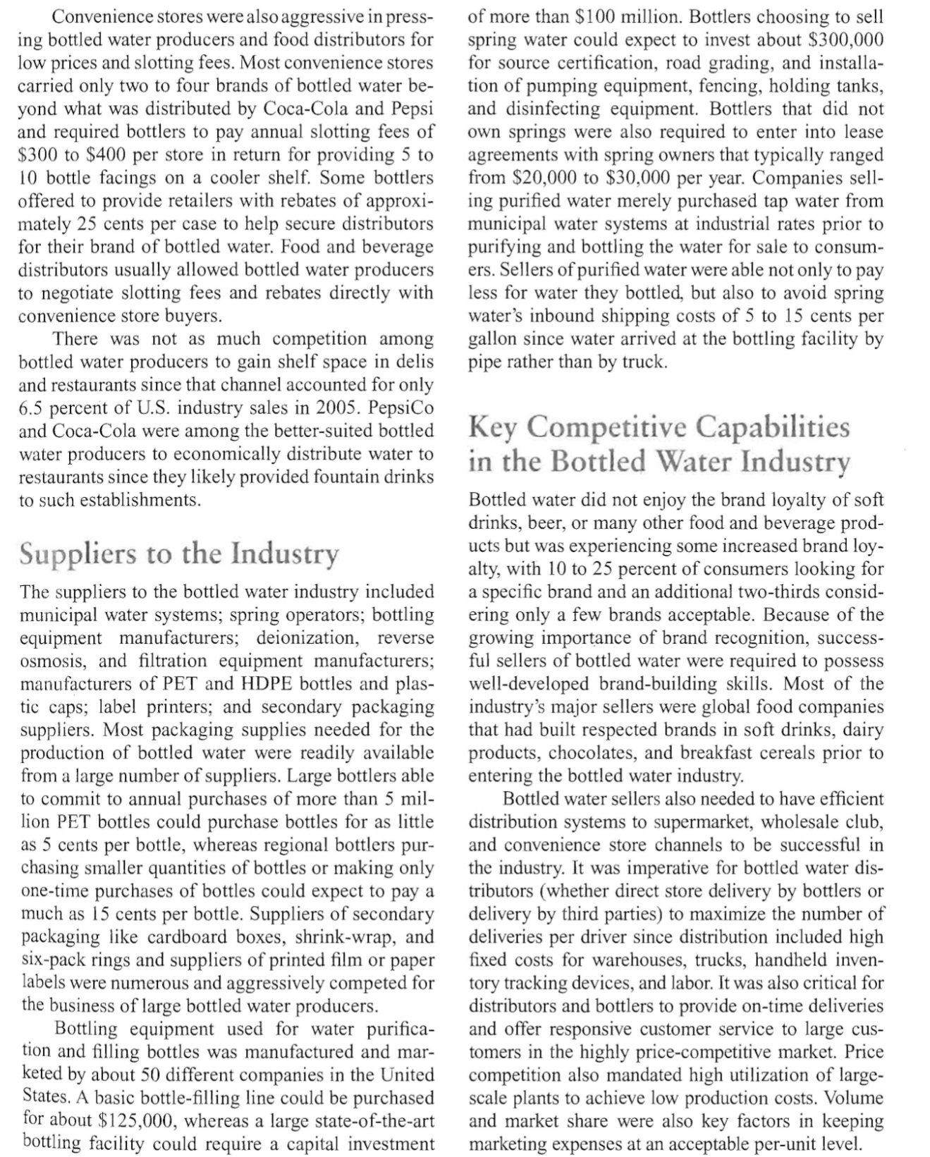 bottled water surpassed coffee, tea, milk, and beer to become the second