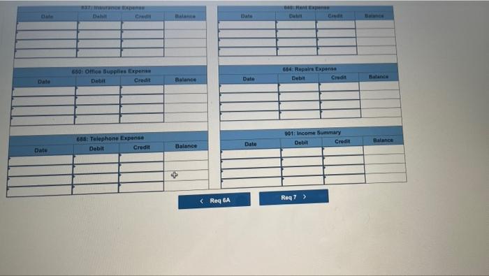 Depreciation Computer tuipment 650 Office Supplies Expense 209 Salaries Payable 684 Repairs