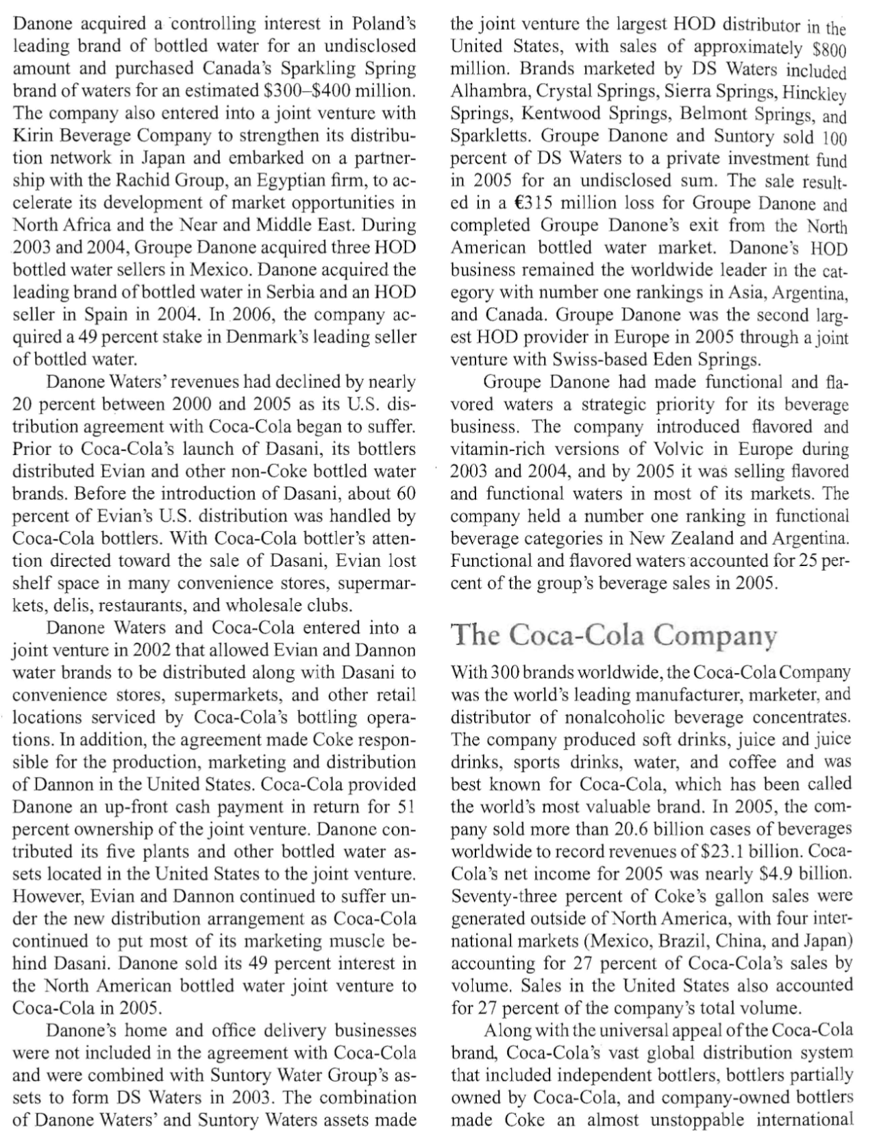 the bottled water market in the United States grew by 10.7 percent