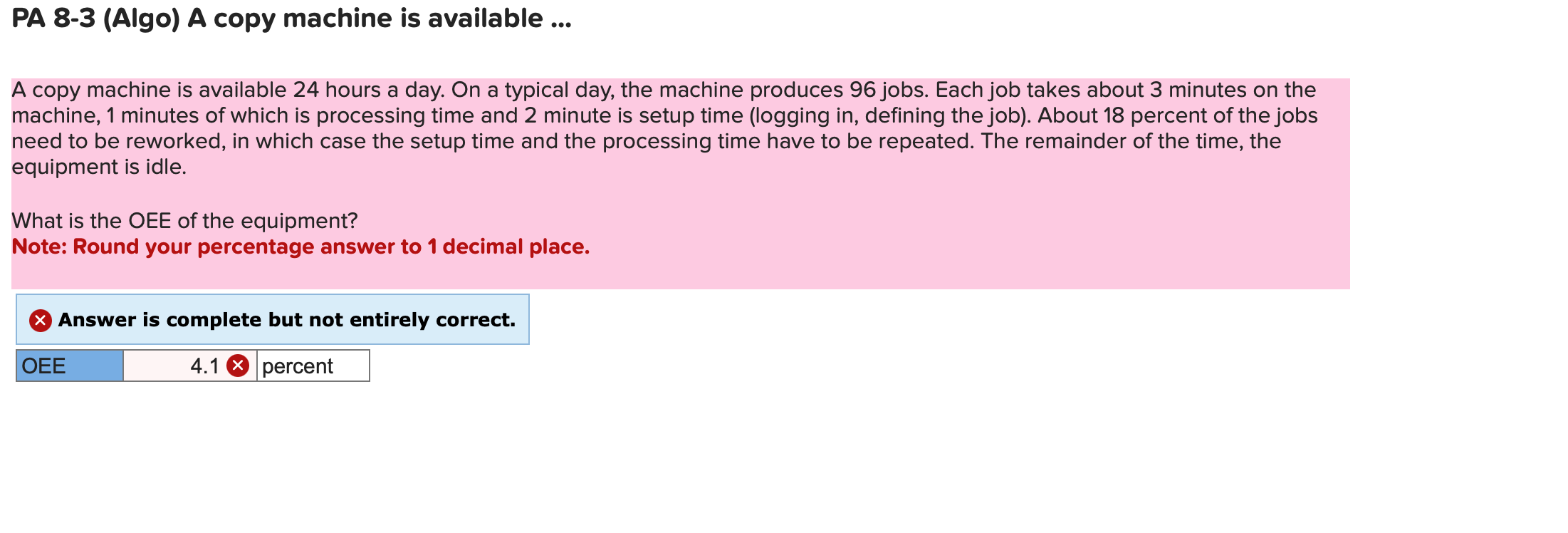  PA 8-3(Algo) A copy machine is available ... A copy machine
