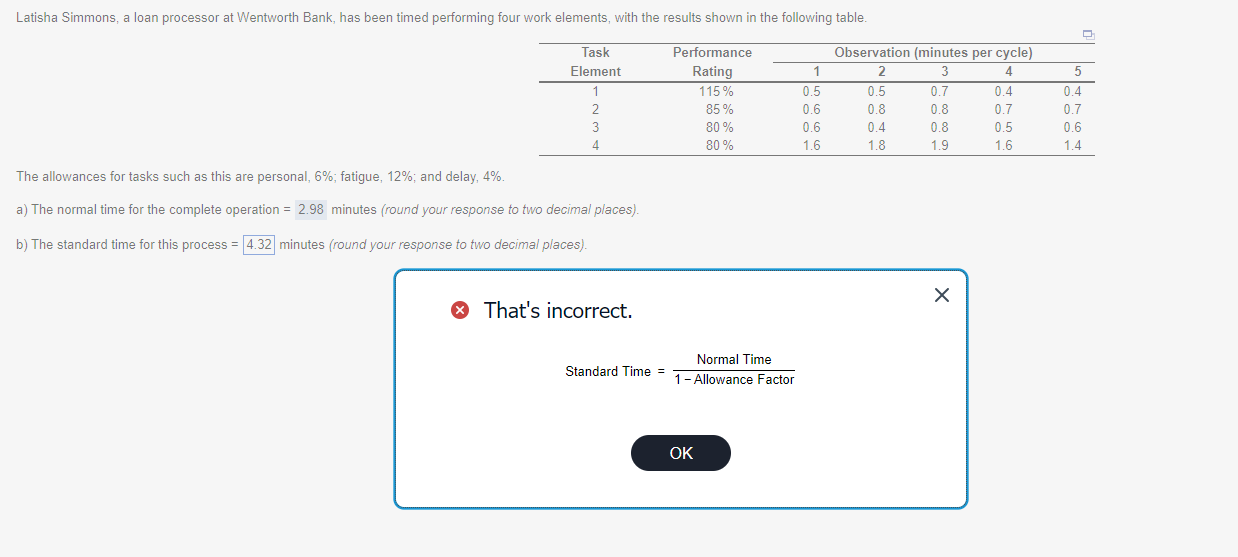 Please use formula to solve it, 4.32 is NOT the correct answer,