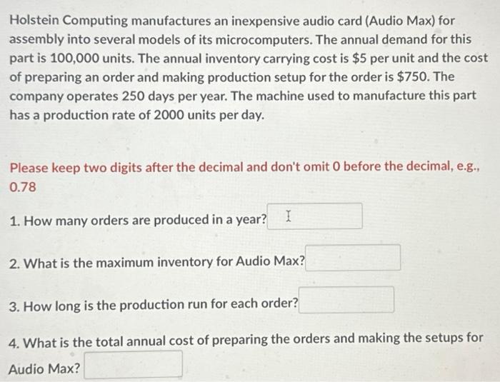 Holstein Computing manufactures an inexpensive audio card (Audio Max) for assembly