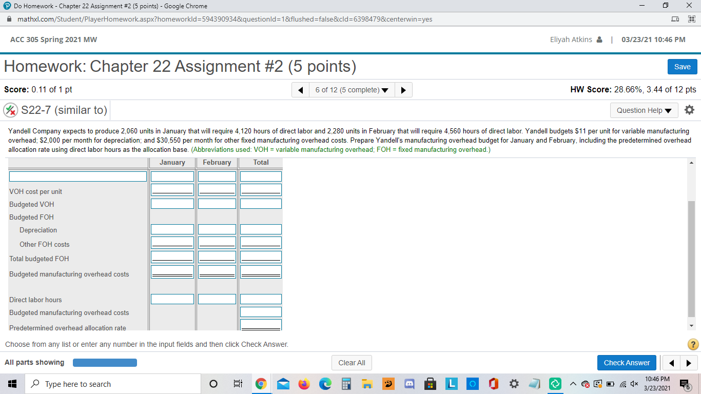 #2 (5 points) - Google Chrome X mathxl.com/Student/PlayerHomework.aspx?homeworkld=5943909348questionld=1&flushed=false&cld=63984798 centerwin=yes CO ACC 305