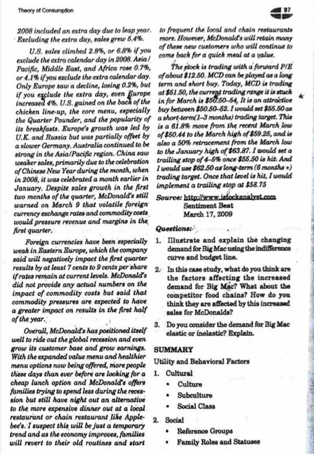 McDonald's (NYSE: MCD) has bucked the global recession in February as both