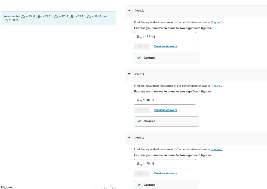  Part A Assume that R1 = 45 0 , Ry =
