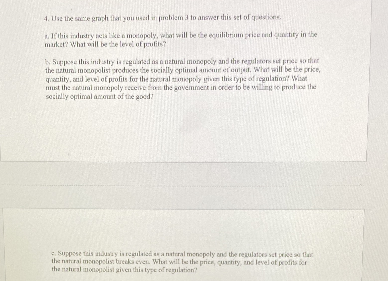 4. Use the same graph that you used in problem 3