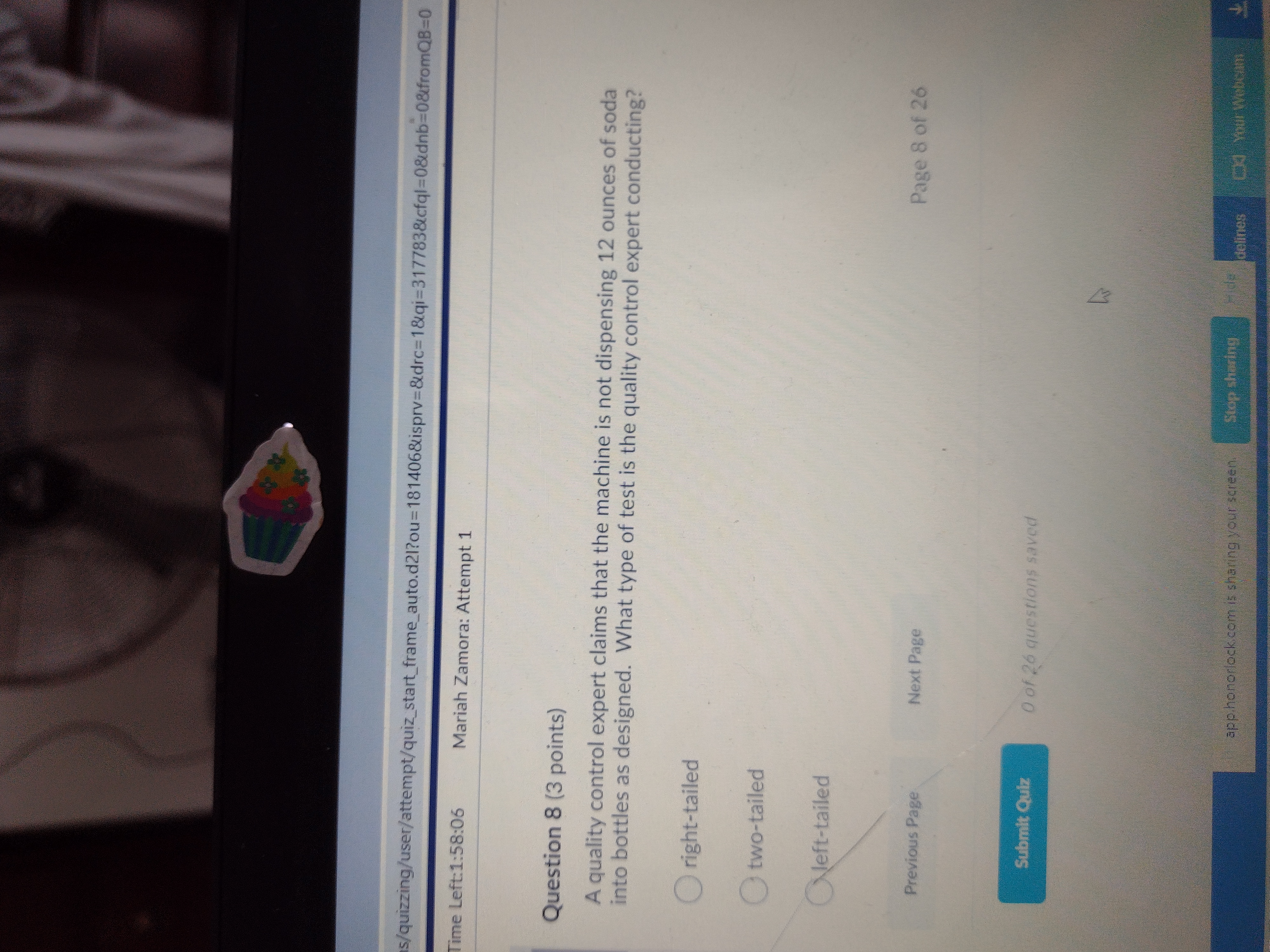 1 (6 points) The table shows the probability that a loaded die