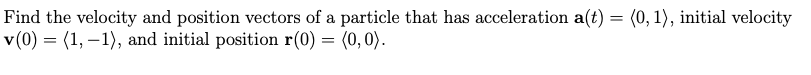 object mowing in the plane. Find the velocity of the object at