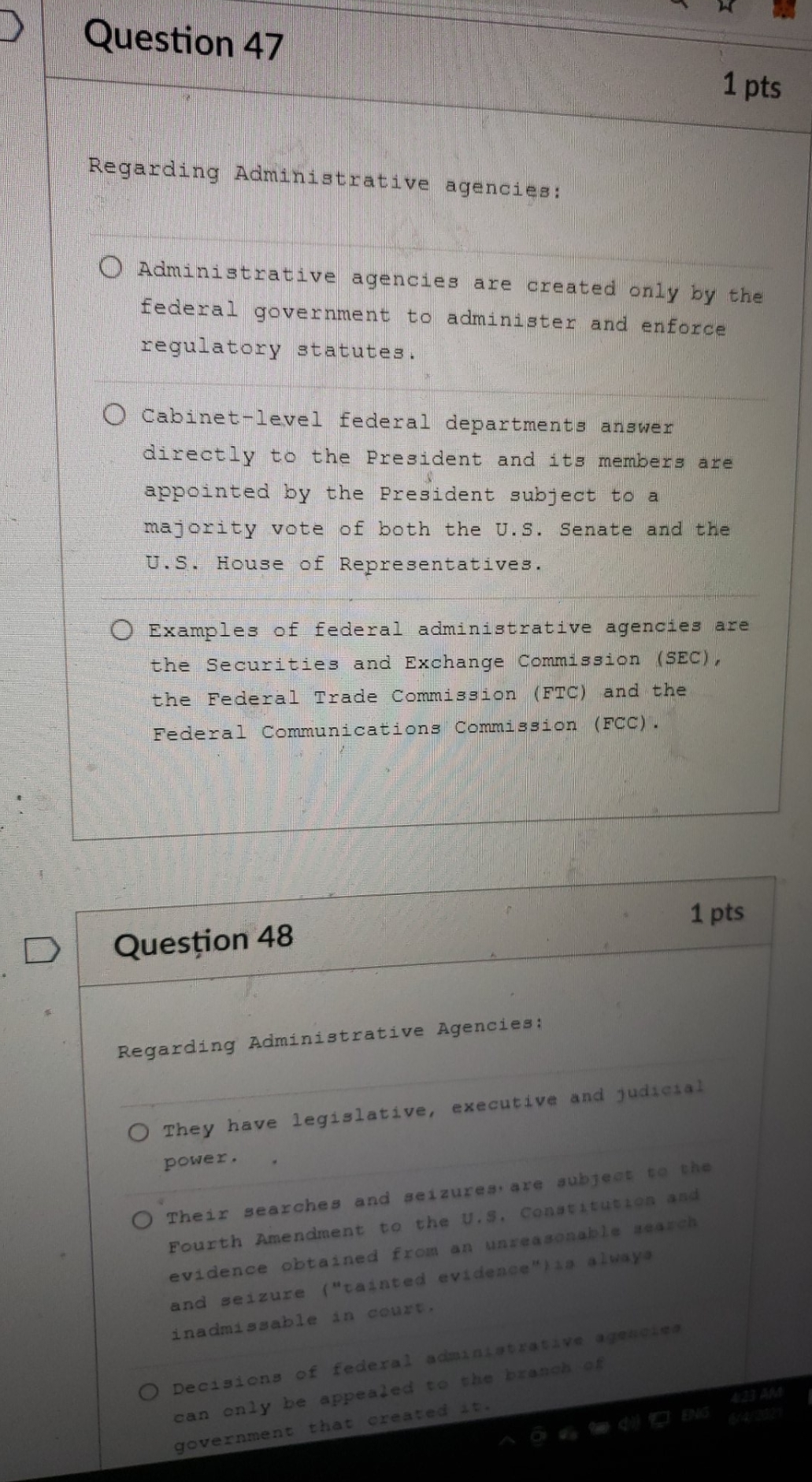 help quick pls I'll upvote and rate DD Question 47 1 pts