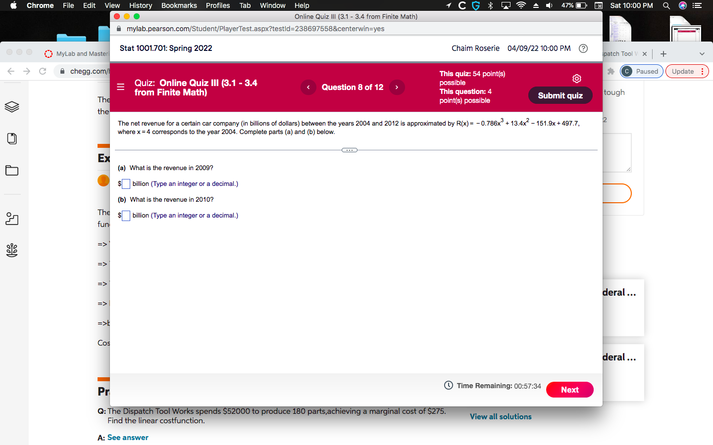 Chrome File Edit View History Bookmarks Profiles Tab Window Help 1CGG