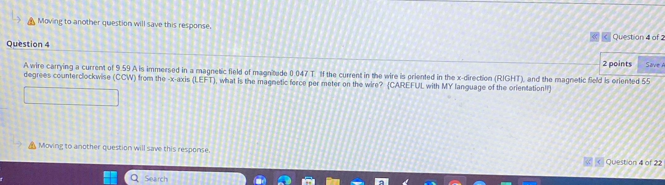 and to another question save response. A of 2 Question Q ostion