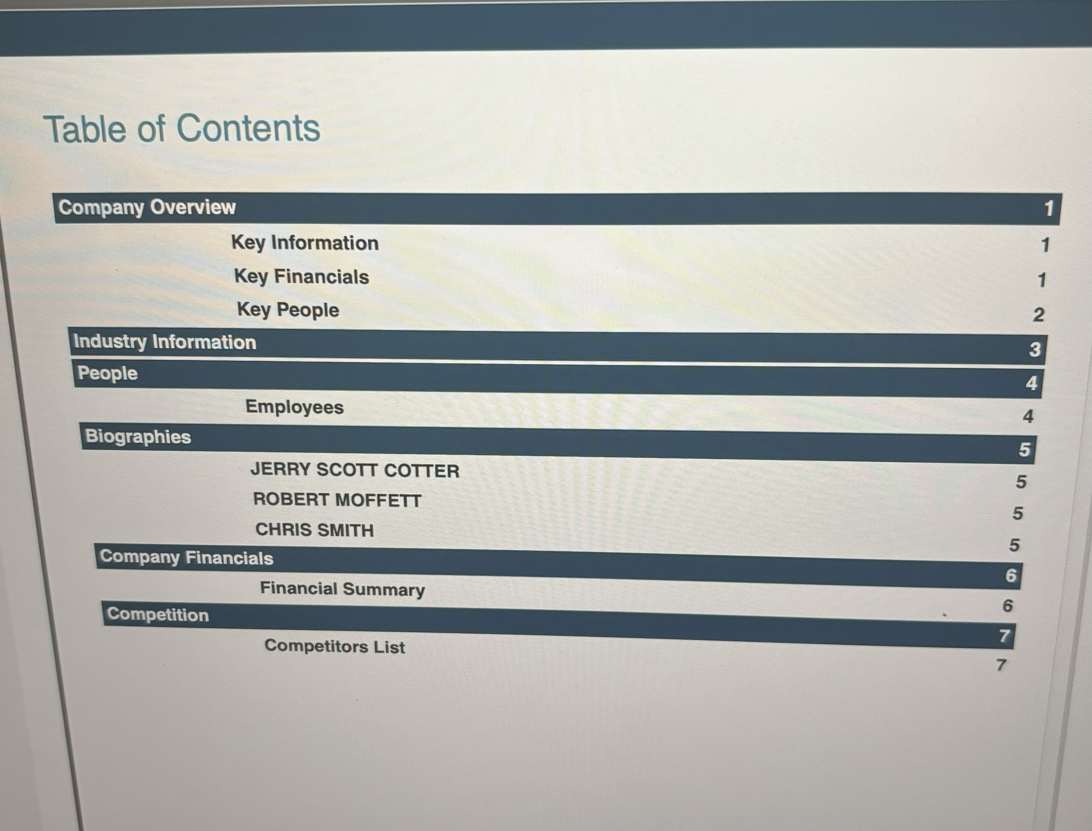 team to be presented to him for final review. \fExhibit 7.5 Steps