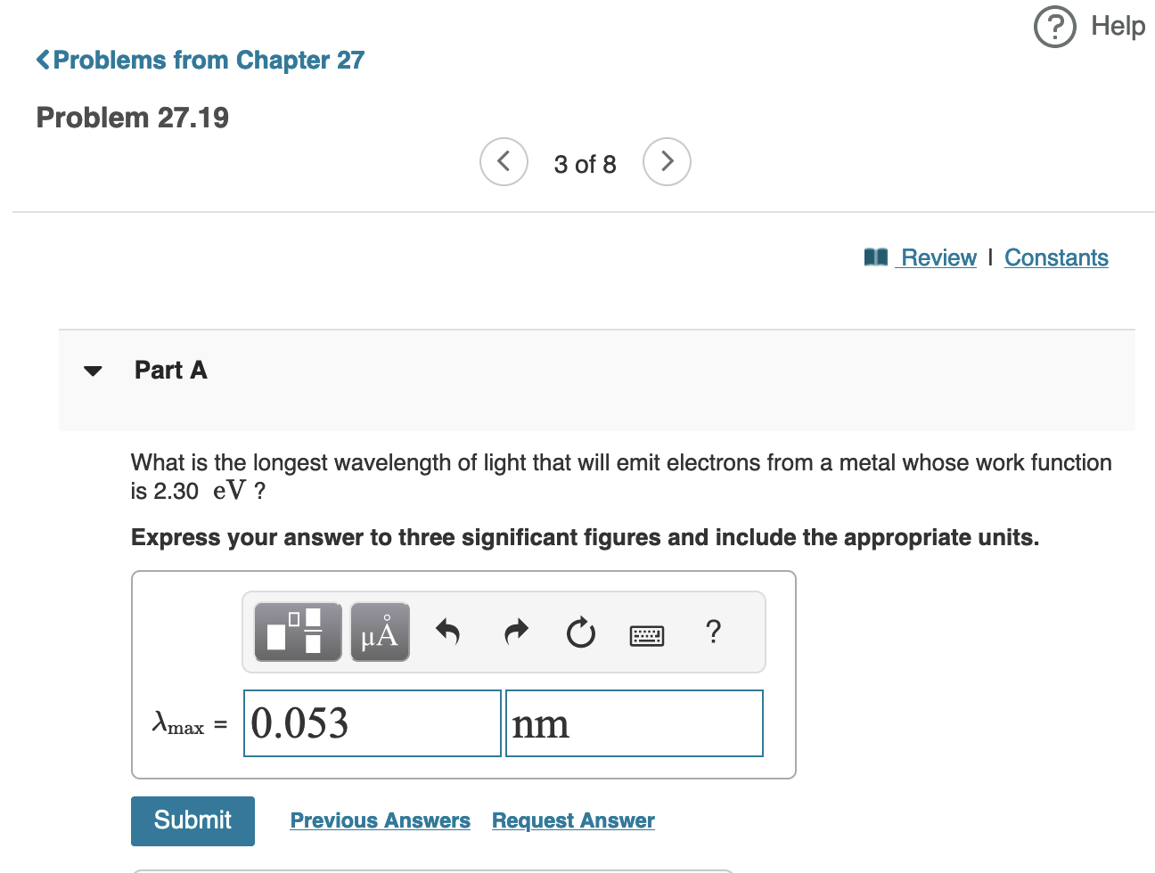 Answers V Correct 7 PartB What is the overall length of the