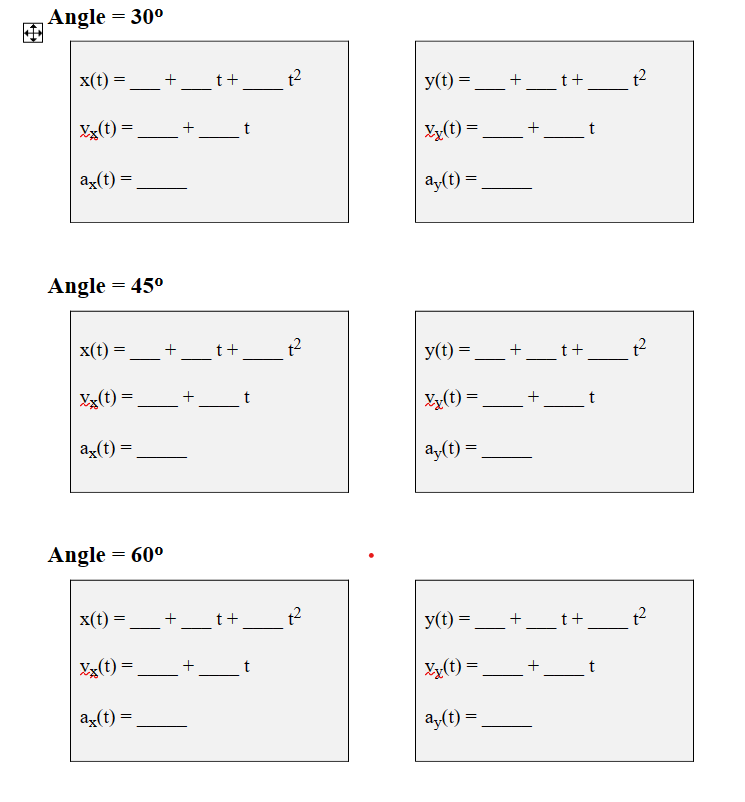 Calculated Range (m) Time of Flight Calculated (m/s) (s) Range (m) (s)