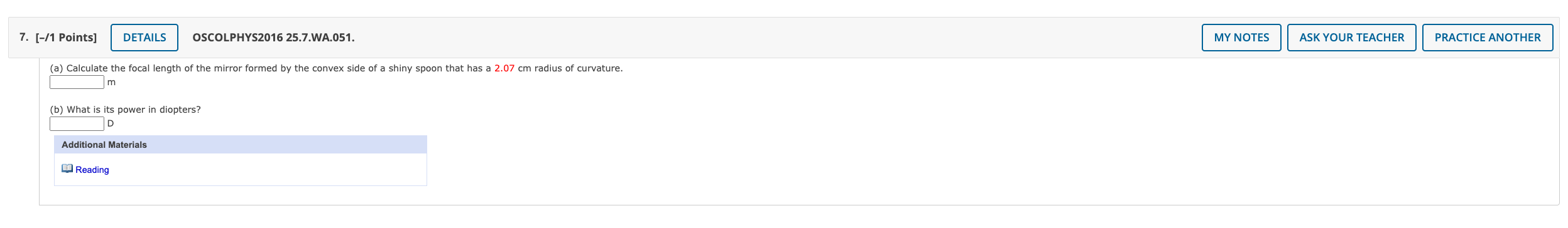 glass. The index of refraction respectively for red and violet light in
