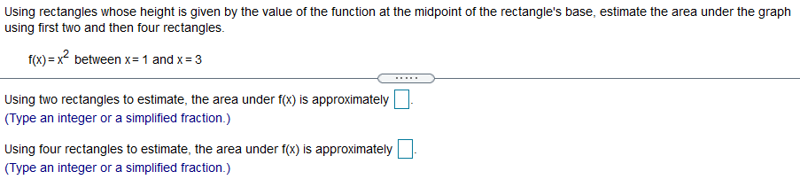  Using rectangles whose height is given by the value of the