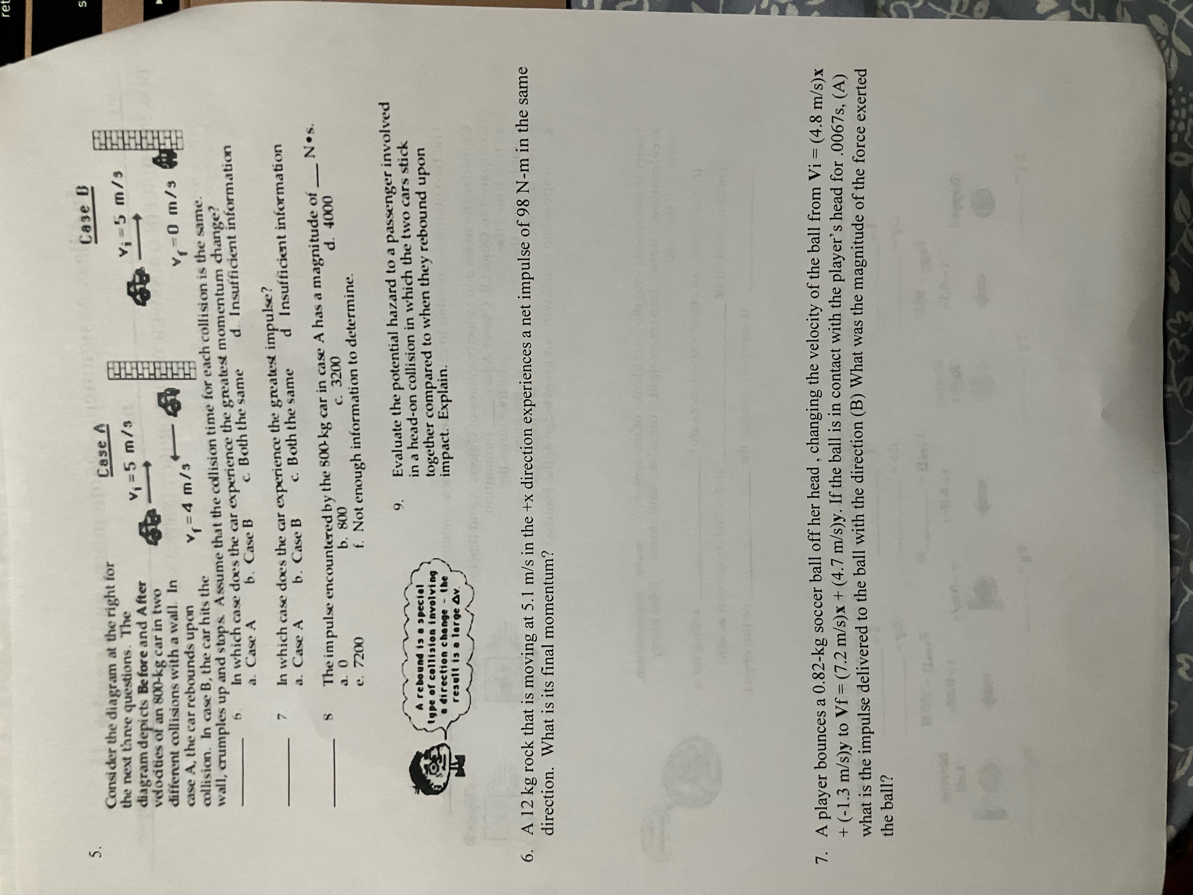 to each other so I'd appreciate you doing any question you can