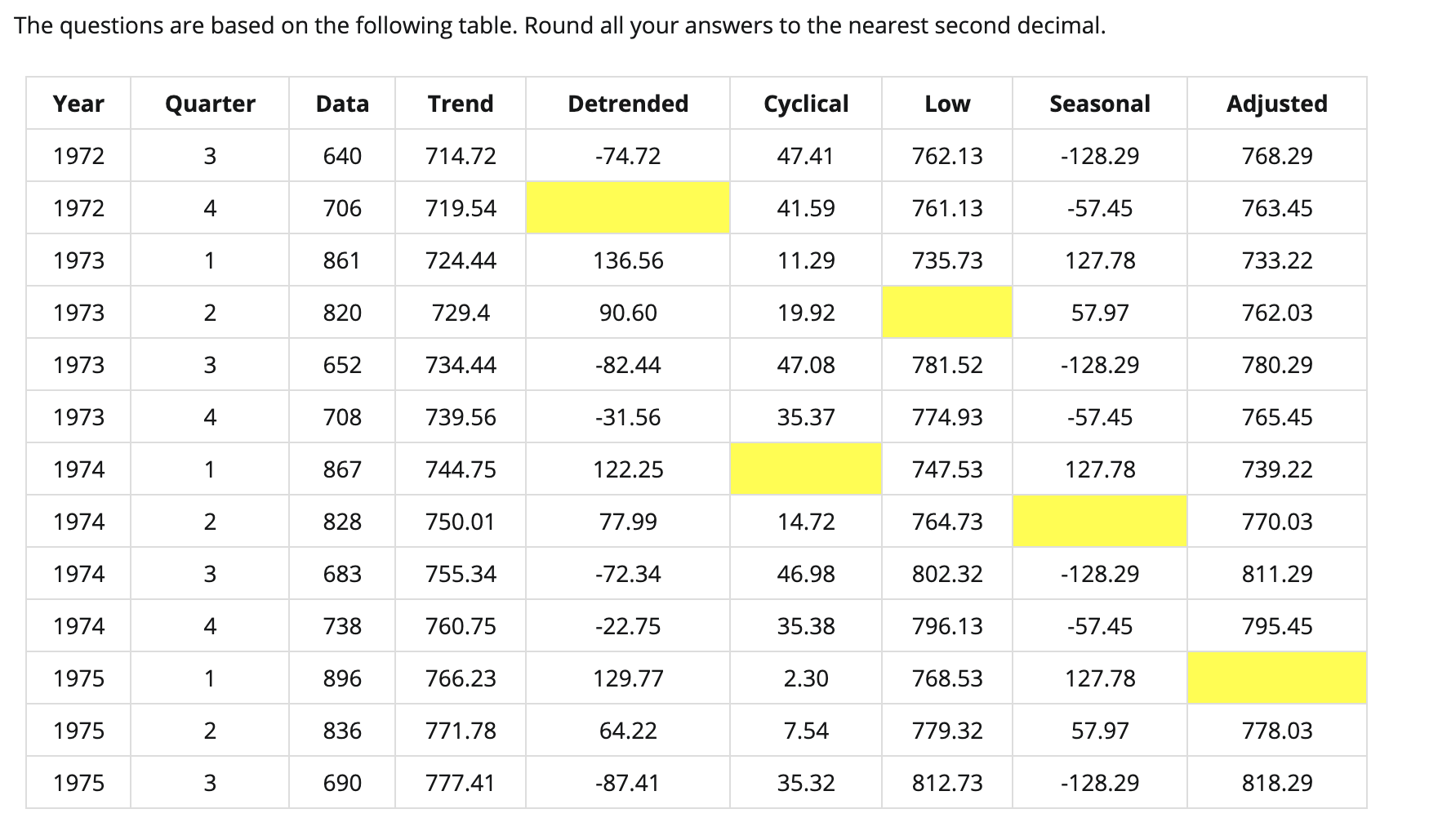 Please show all the steps clearly. The questions are based on the