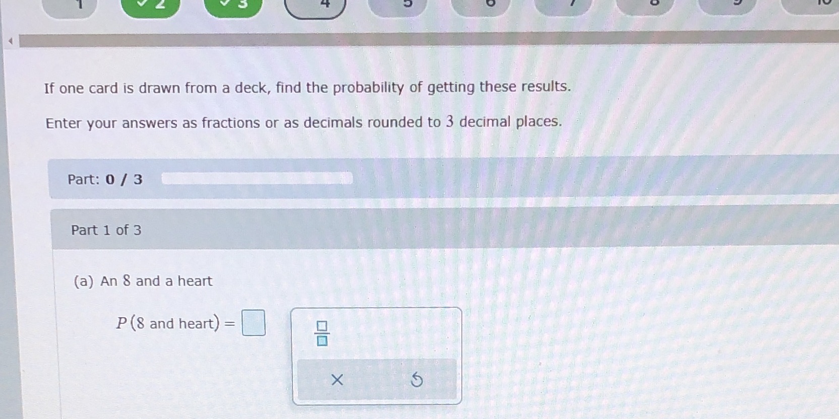 If one card is drawn from a deck, find the probability