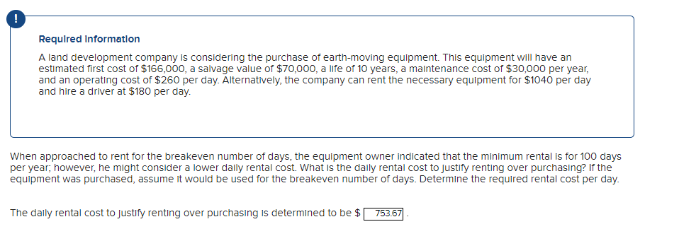 answers which were both said to be incorrect. The first being $579.06