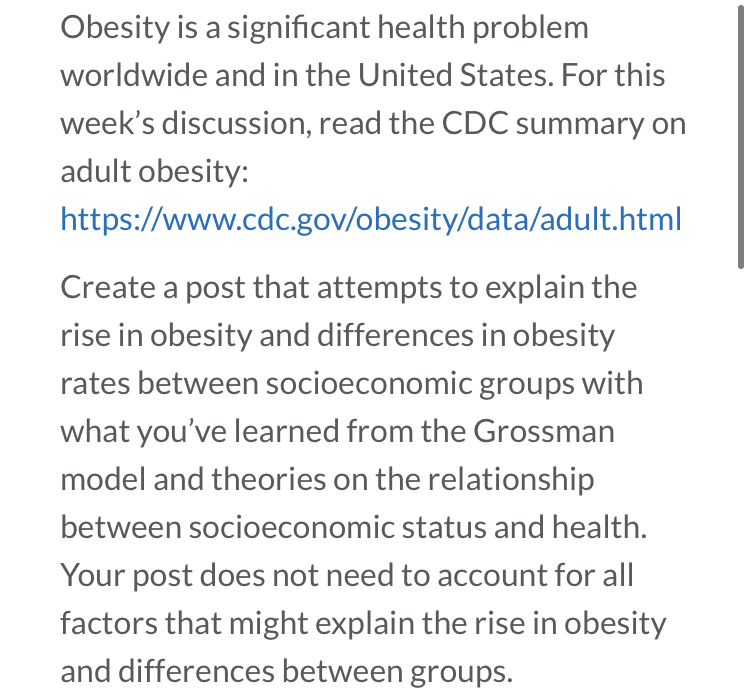 https://www.cdc.gov/obesity/data/adult.html Obesity is a significant health problem worldwide and in the United