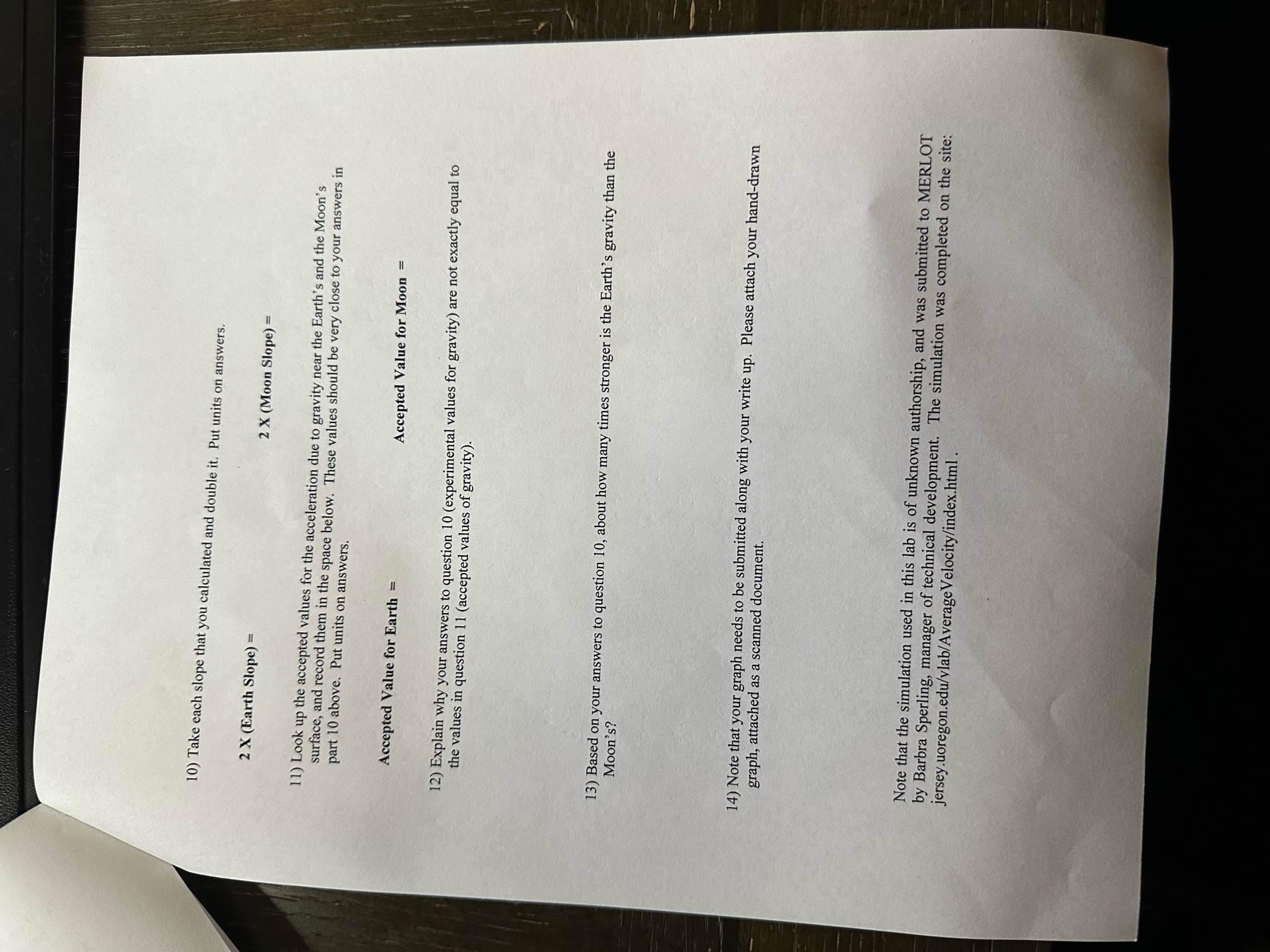 Phy 110AAll the Data is available on page 2 10) Take each