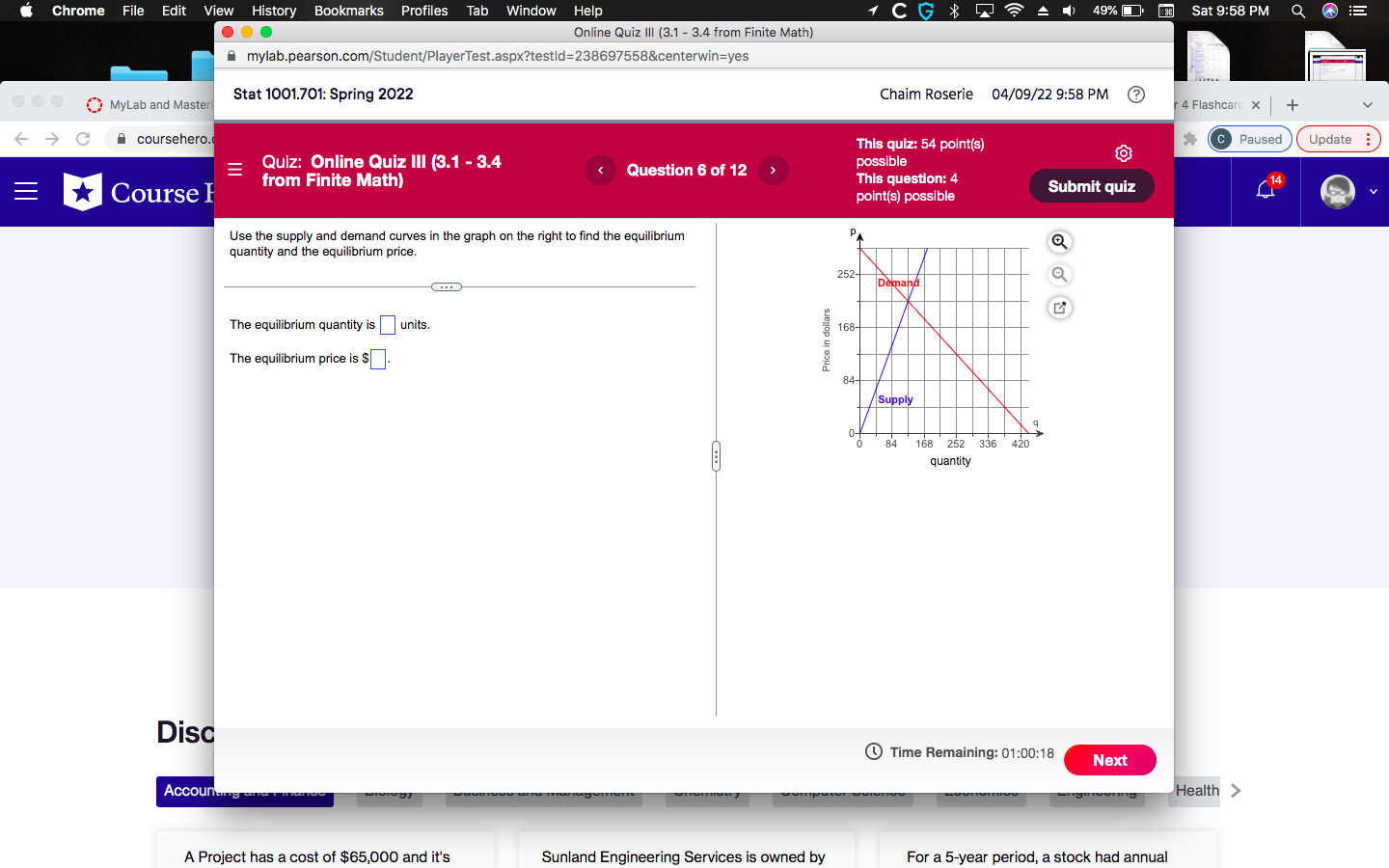 Chrome File Edit View History Bookmarks Profiles Tab Window Help 1CG