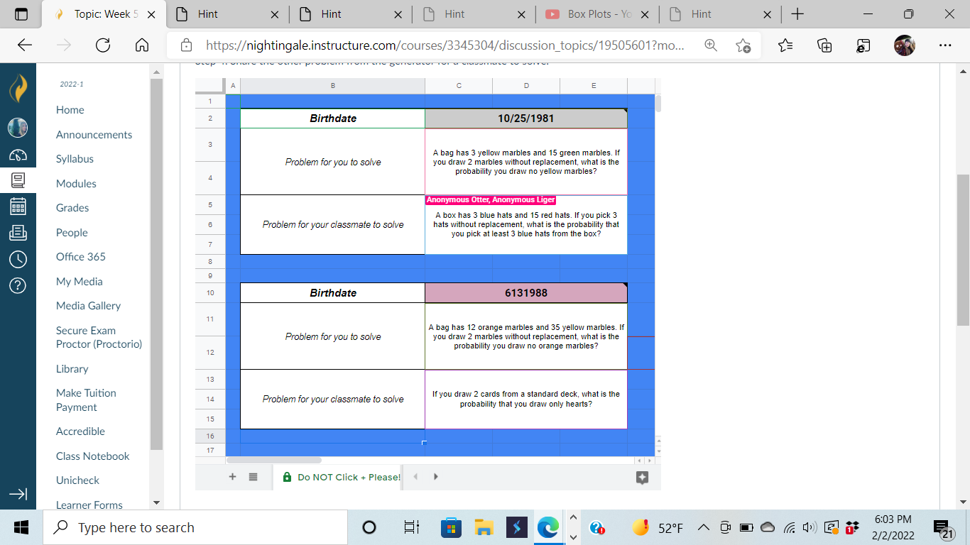 Step 1: Create a unique probability problem using the generator below. Just