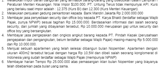 Peraturan Menteri Keuangan. Nilaj Impor SIODOOO_ PT untung Terus tidak mempunyai APL