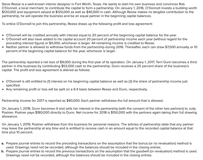  PLEASE HELP ME SOLVE #3 and #4 Steve Reese is a