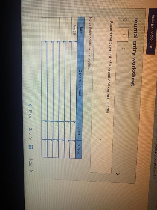 The following information concerns the adjusting entries to be recorded as of