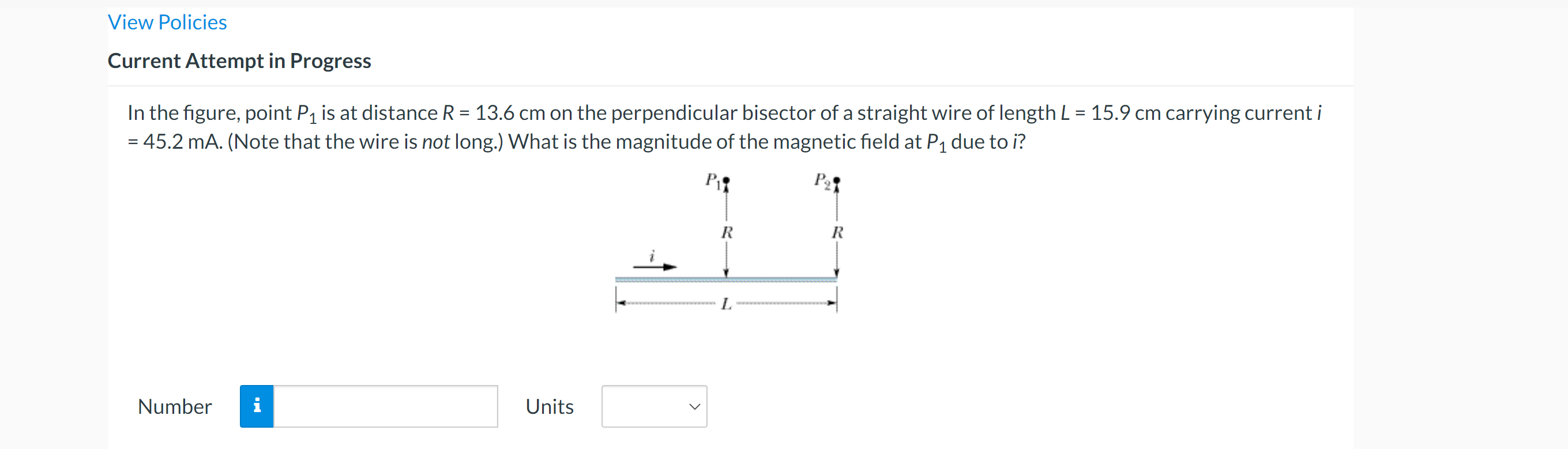 = 33.6 A and a rectangular loop carries current i2 = 26.2