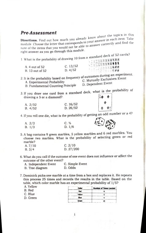 just a simple solution. What I Know ACTIVITY 1. TAKE A LOOK