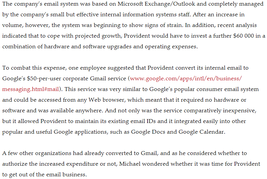 important, but should each company develop, own, support, and maintain its own