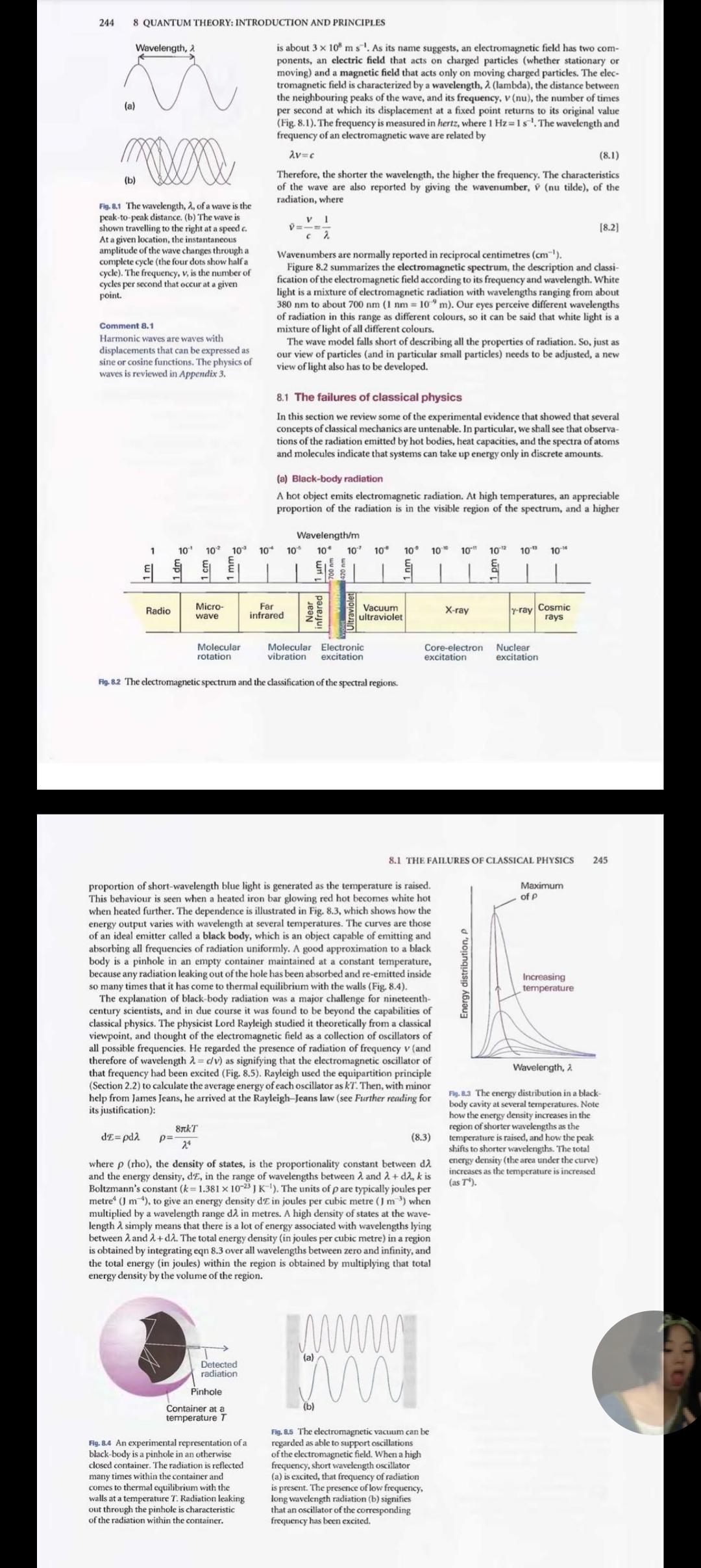 development of quantum mechanical theory stems from several issues that could not