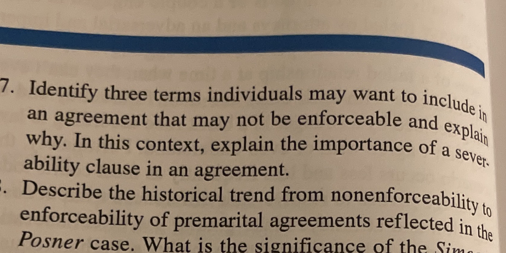  /. Identify three terms individuals may want to include in an