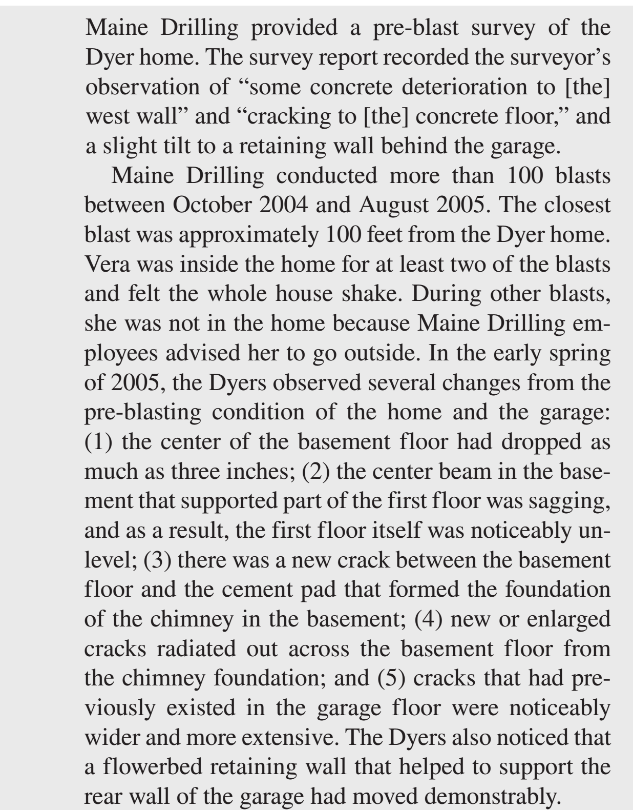 the following;Judgment:Issue :Holding:General analysis:Applied Analysis: . Vera Dyer and her sons owned