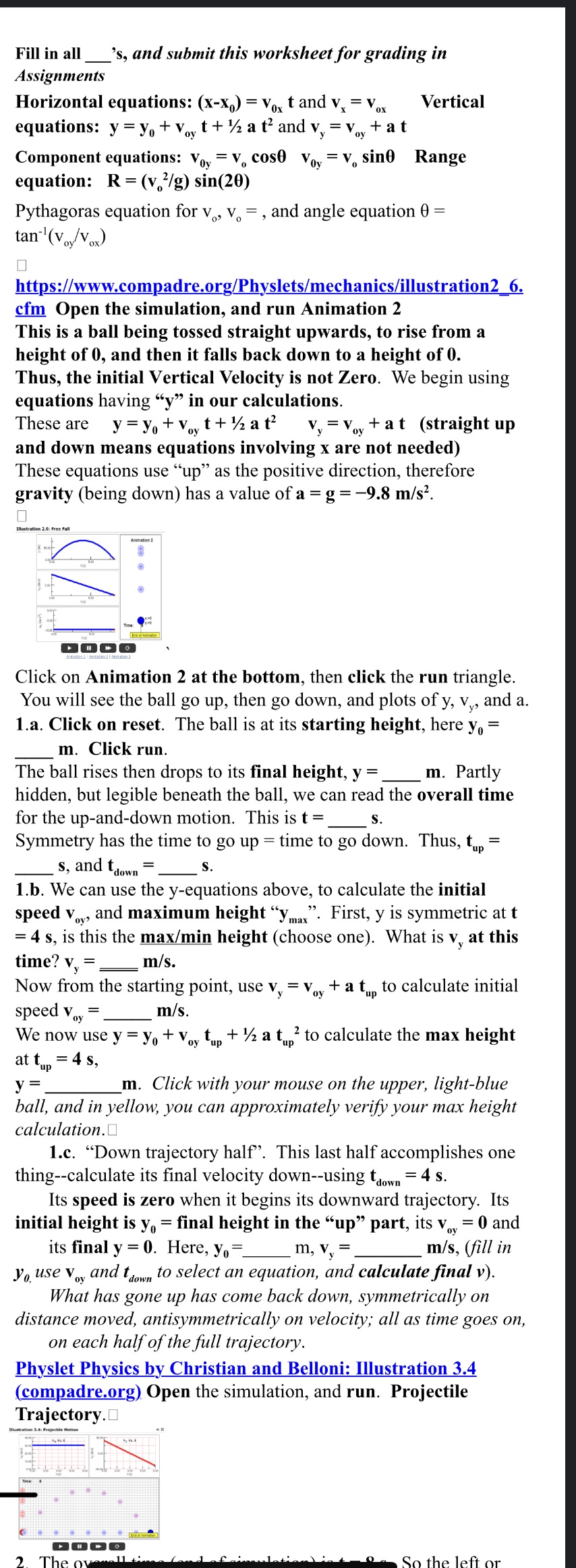  Fill in all _'s, and submit this worksheet for grading in