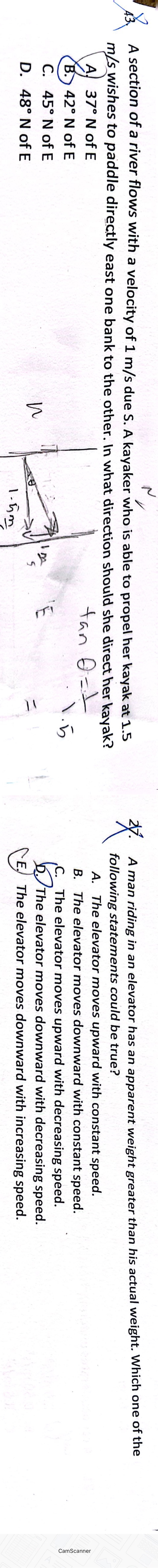 How to do these 2 question A section of a river flows