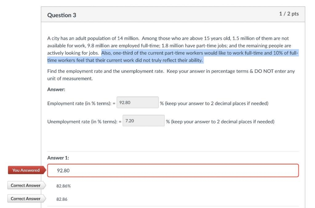 Ty_ped answer only. I will rate accordingly. explain Question 3 1 /