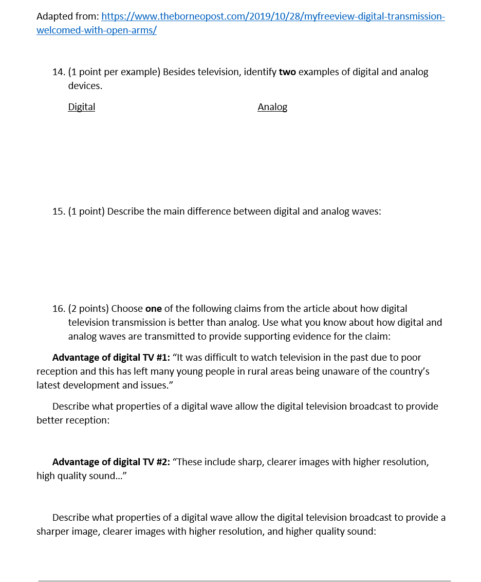 volume. [1 point each) Match the correct type of wave interaction to
