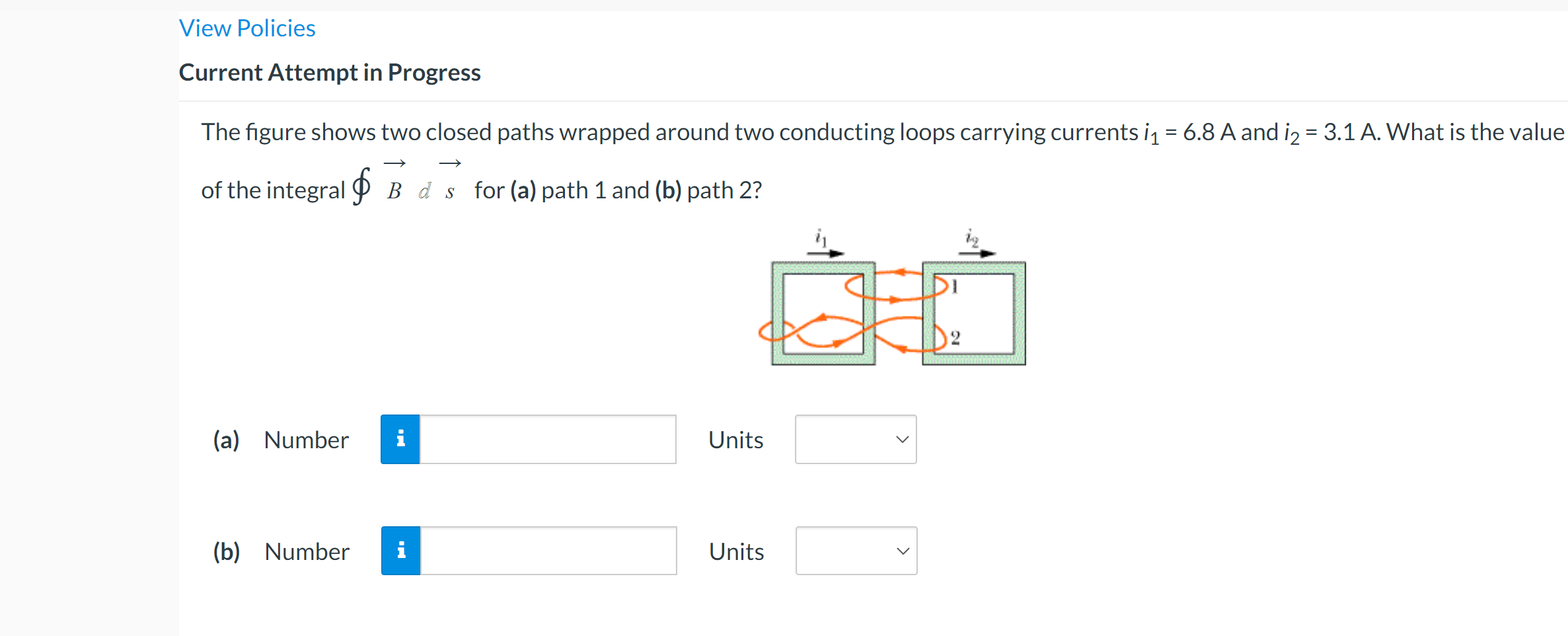  View Policies Current Attempt in Progress The figure shows two closed